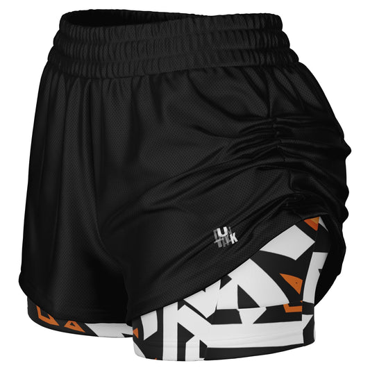 Streetball Women's 2-in-1 Shorts  Reverse