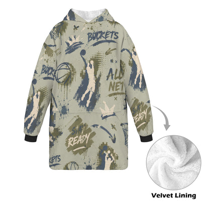 Buckets Blanket Hoodie - Sage