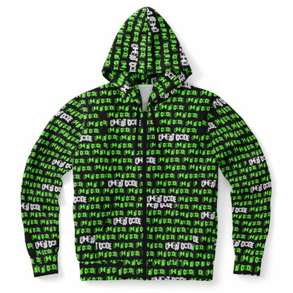 Duntalk "Cheat Code" Athletic Zip-Up Hoodie - shine kind Subliminator