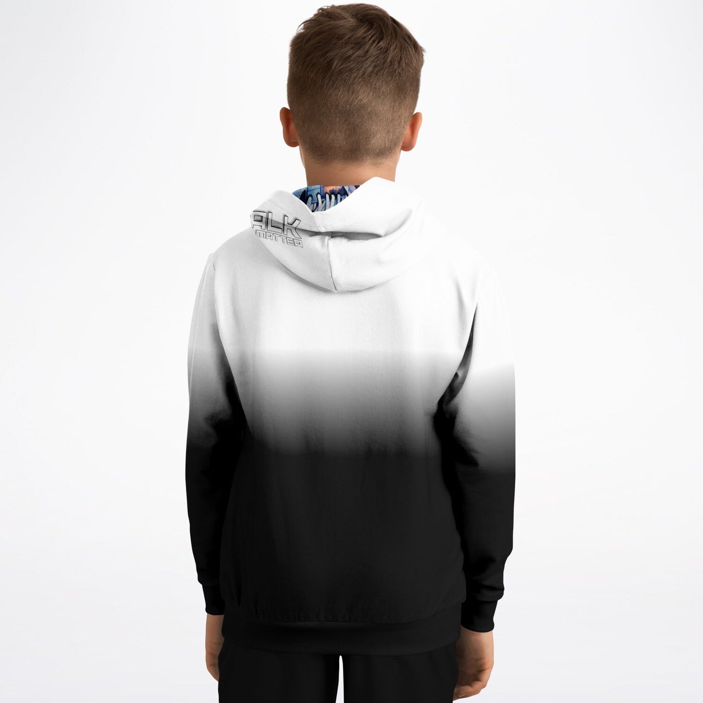 "Fade" Youth Hoodie Black