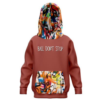 Duntalk "One Stop" Baskeball Youth Hoodie - Red