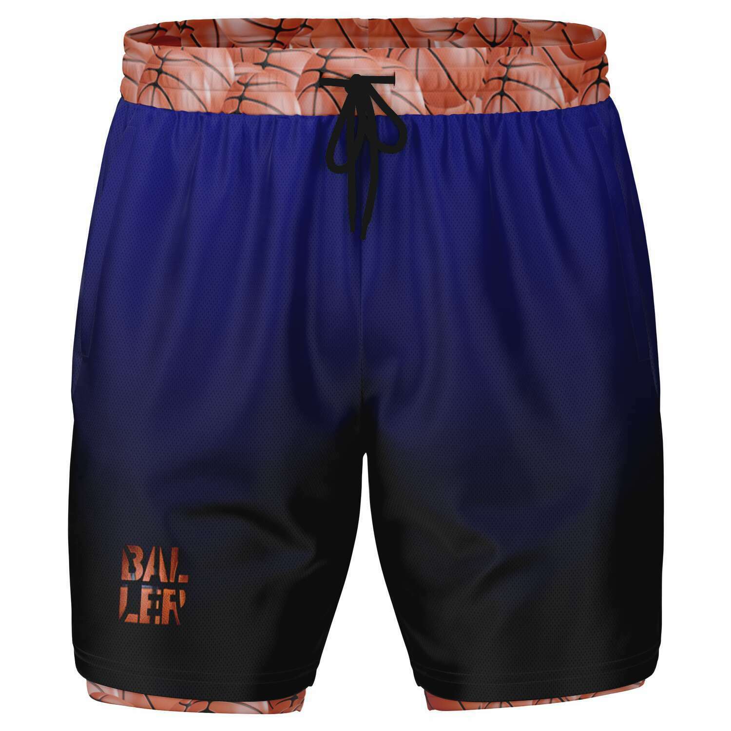 Duntalk "All Net" Unisex 2-in-1 Basketball Shorts Subliminator