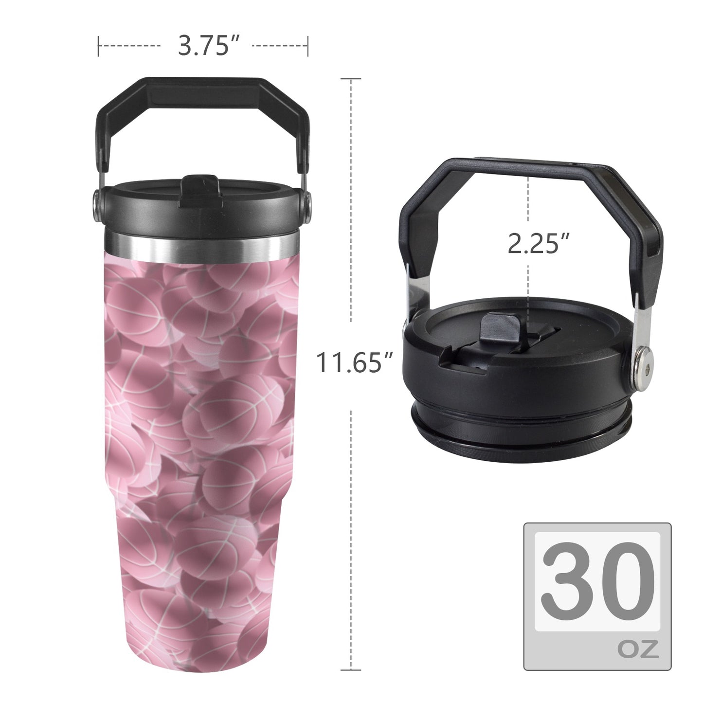 Insulated Water Bottle - Court Pink