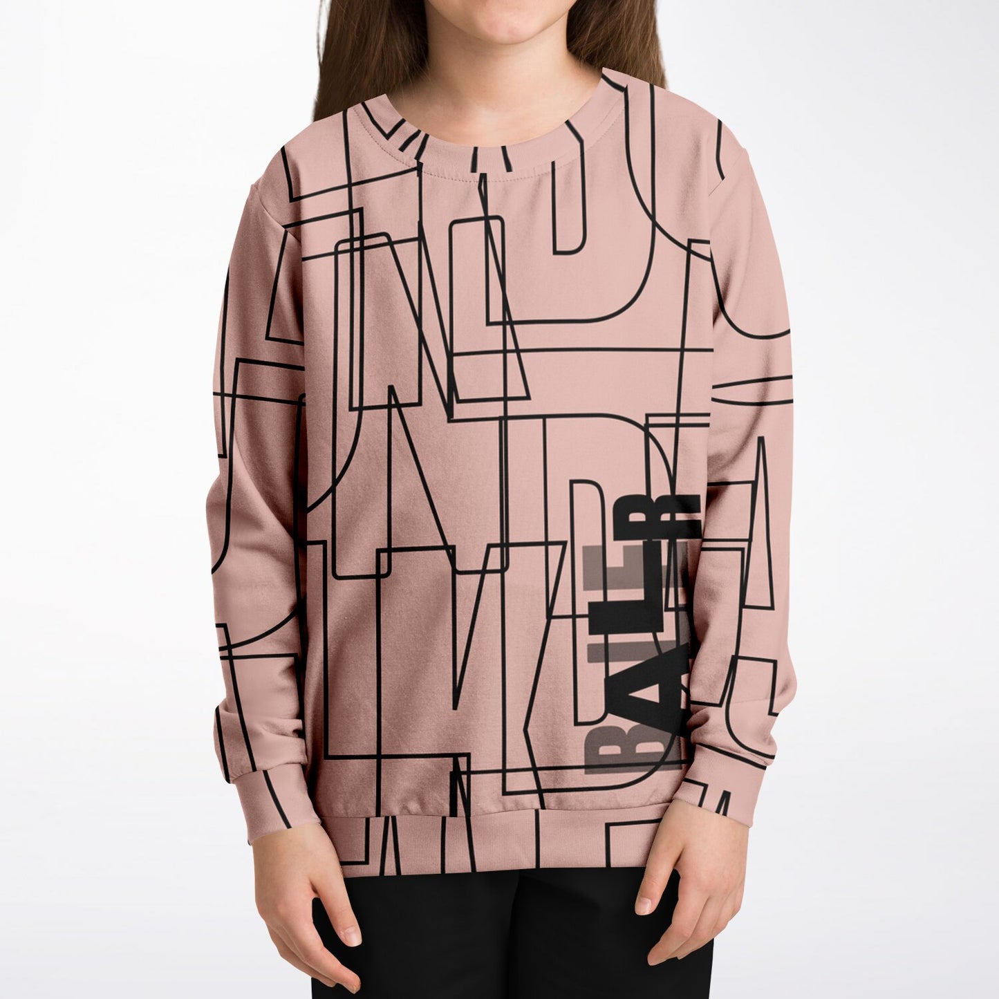 Duntalk "Gridlock" Youth Basketball Sweatshirt – Pink Subliminator