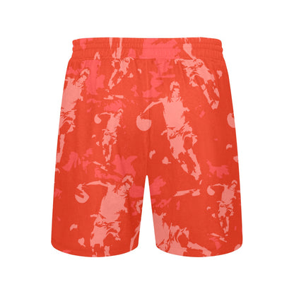 Shifted Mid Shorts - Red