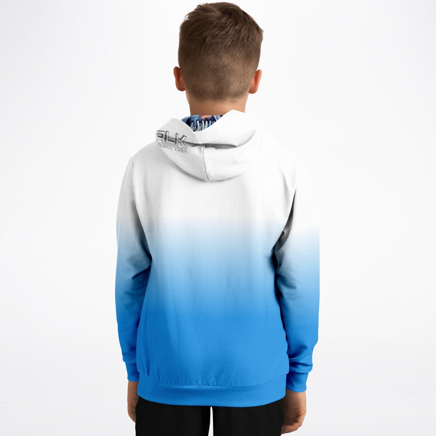 "Fade" Youth Hoodie Blue