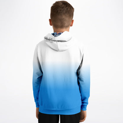 "Fade" Youth Hoodie Blue