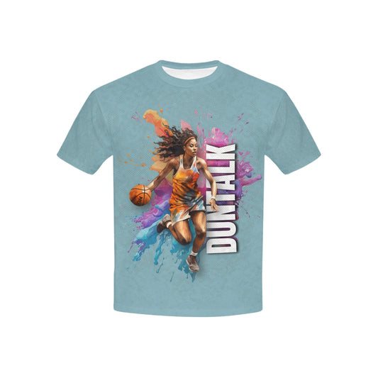 "Paint" Youth Basketball T-shirt - Blue