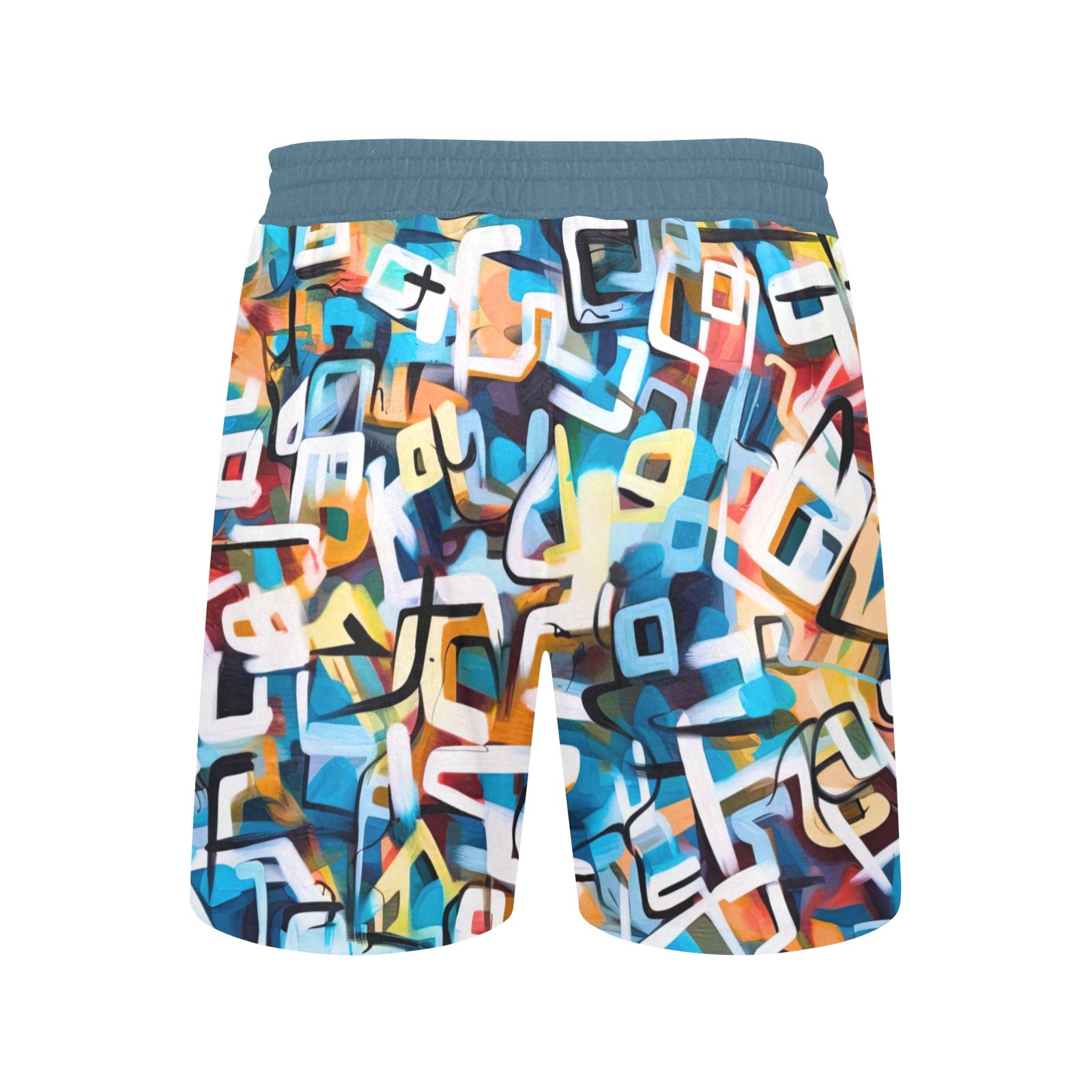 Duntalk "One Stop" Basketball Premium Mid Shorts - Blue e-joyer