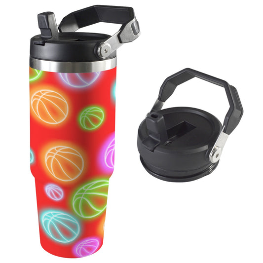 Insulated Water Bottle - Neon Red