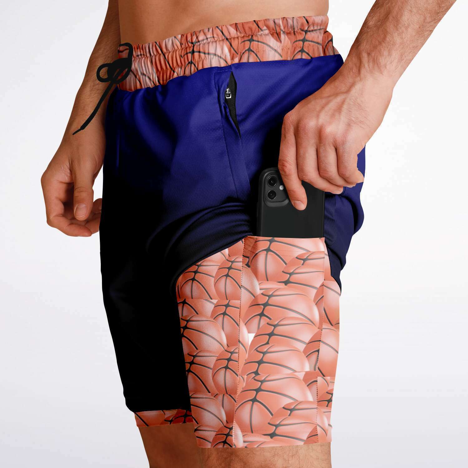 Duntalk "All Net" Unisex 2-in-1 Basketball Shorts Subliminator