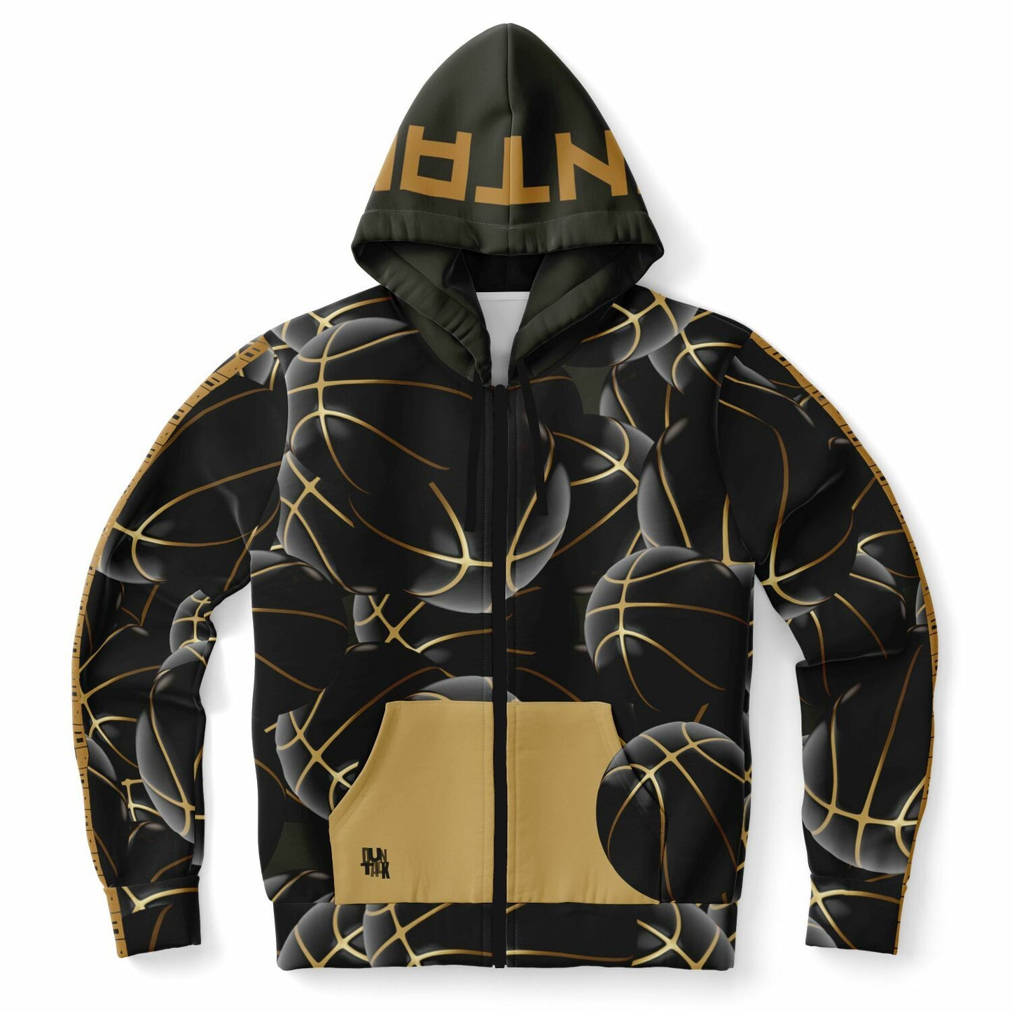 Duntalk "Black Top" Basketball Zip-up Hoodie Subliminator