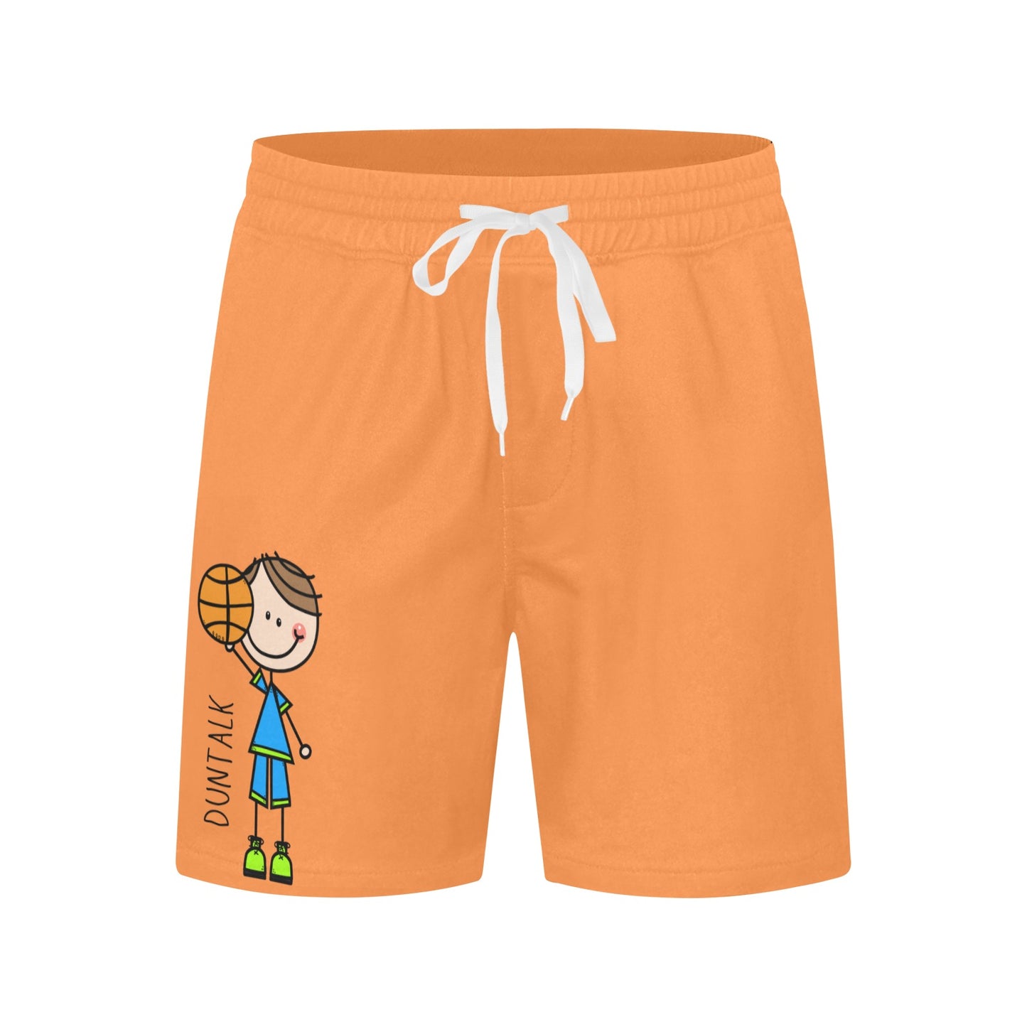 Duntalk "Doodle" Mid-Length Shorts Orange