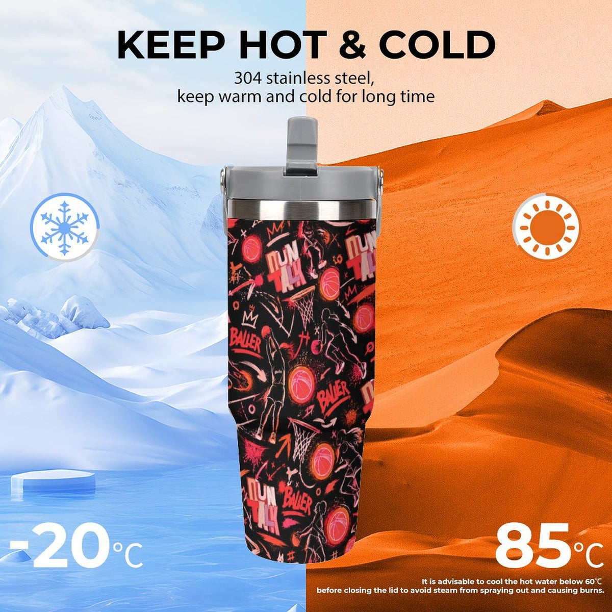 Sketchbook Tumbler - Black/Red