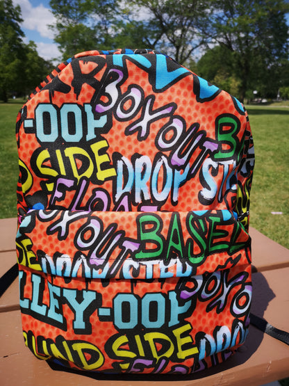 Duntalk "Ball All Day" Basketball Graffiti Backpack - Large