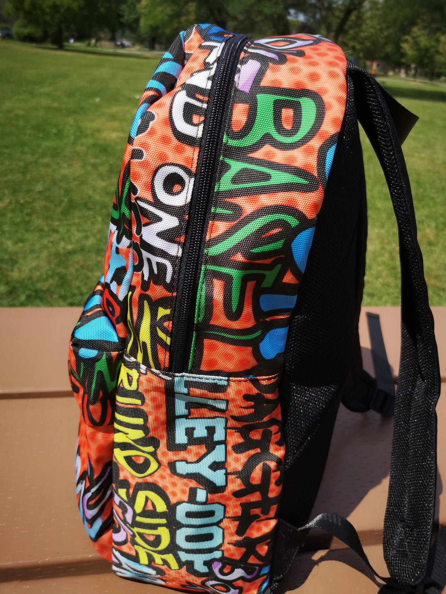 Duntalk "Ball All Day" Basketball Graffiti Backpack - Large