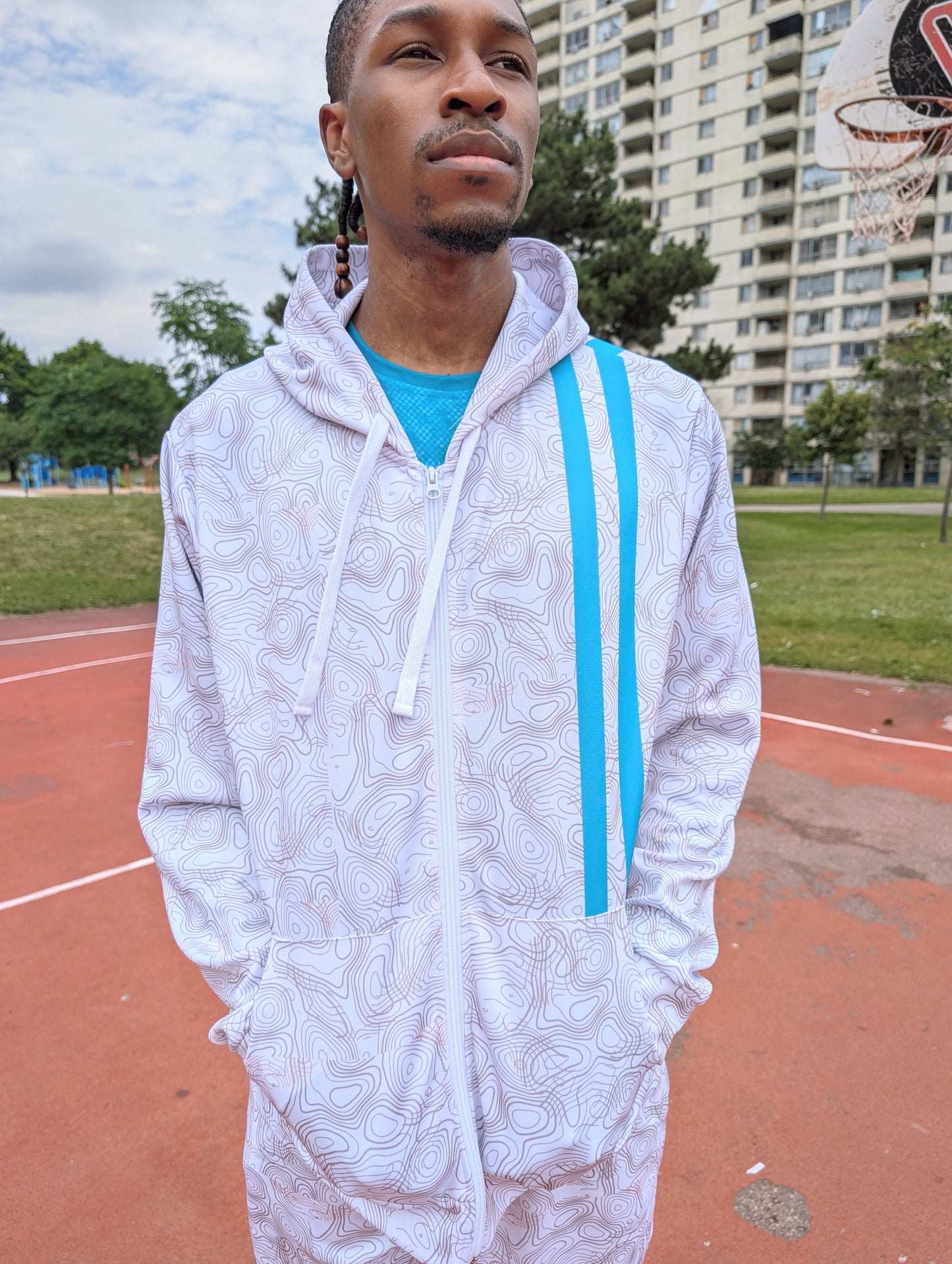 Duntalk "Splash" Basketball Zip-Up Hoodie