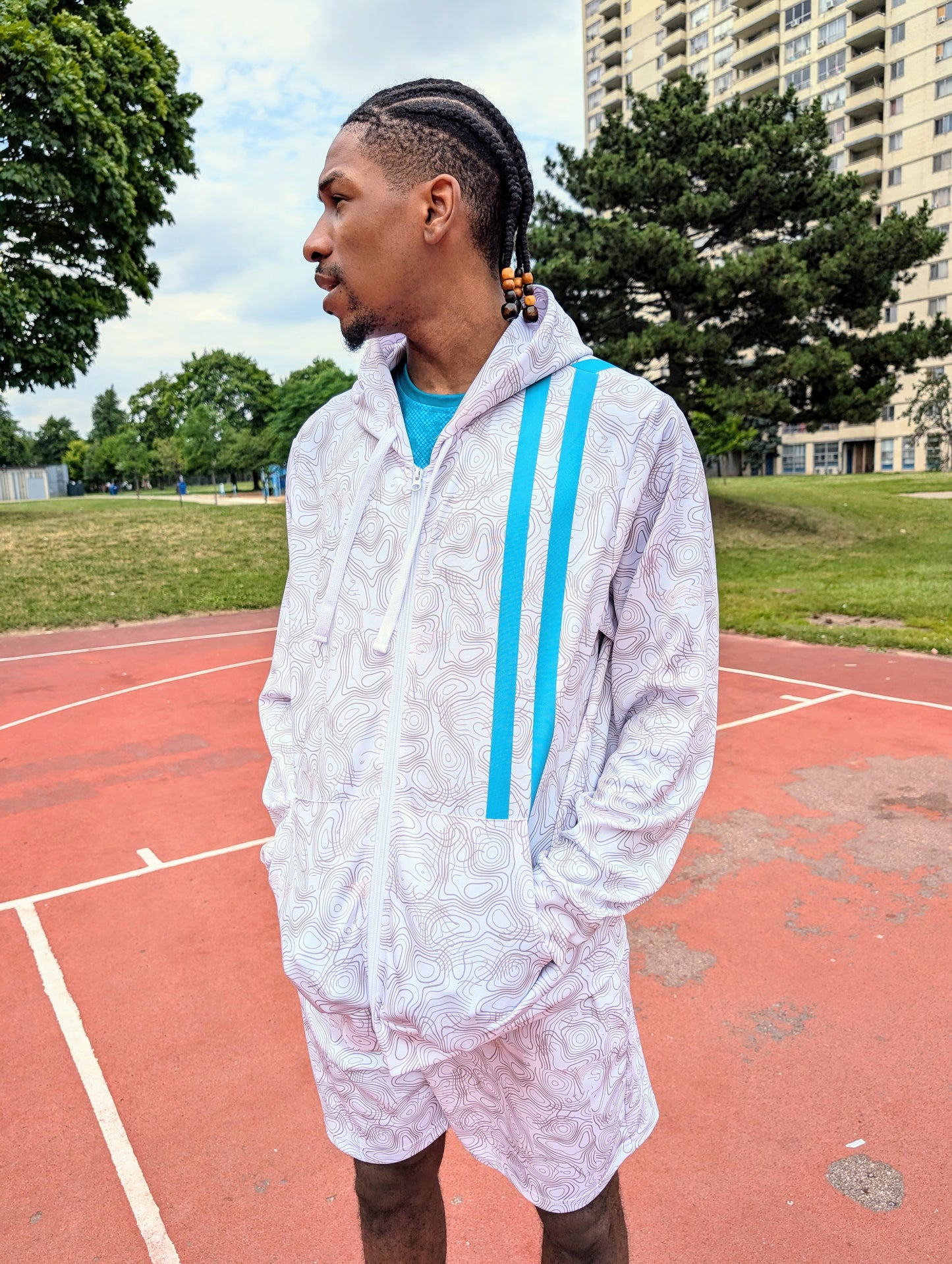 Duntalk "Splash" Basketball Zip-Up Hoodie Subliminator