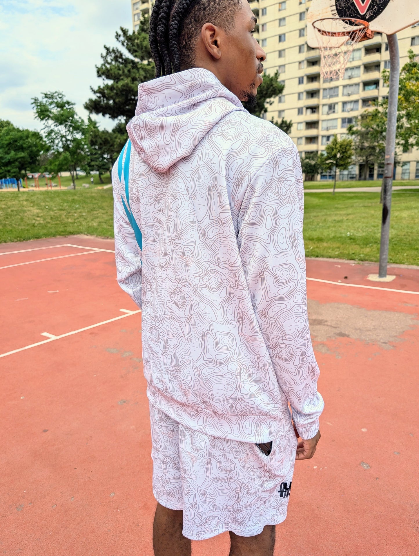 Duntalk "Splash" Basketball Zip-Up Hoodie