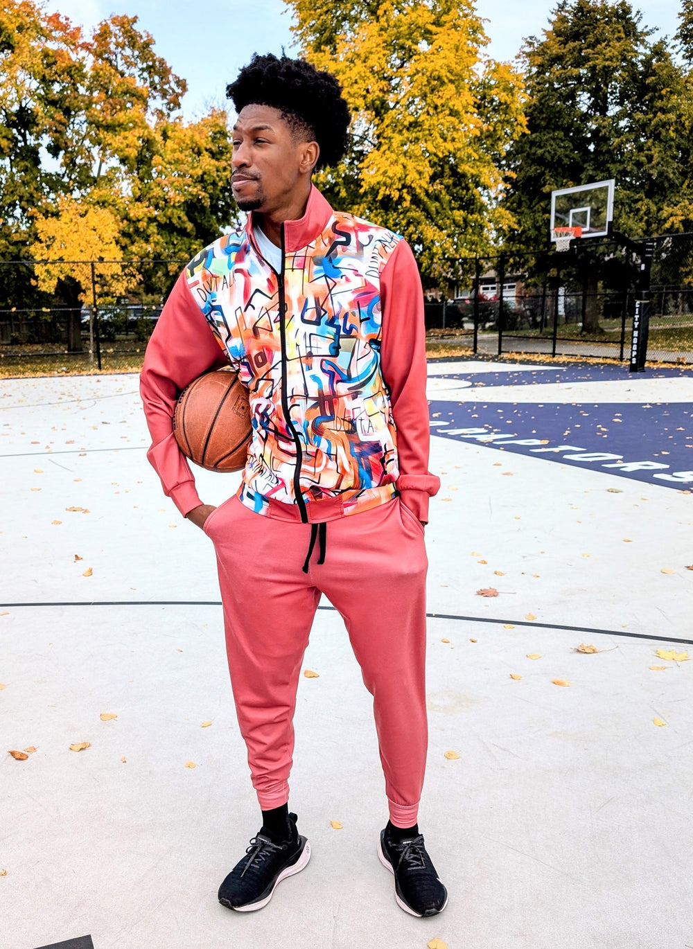 One Stop Basketball Adult Joggers - Mauve