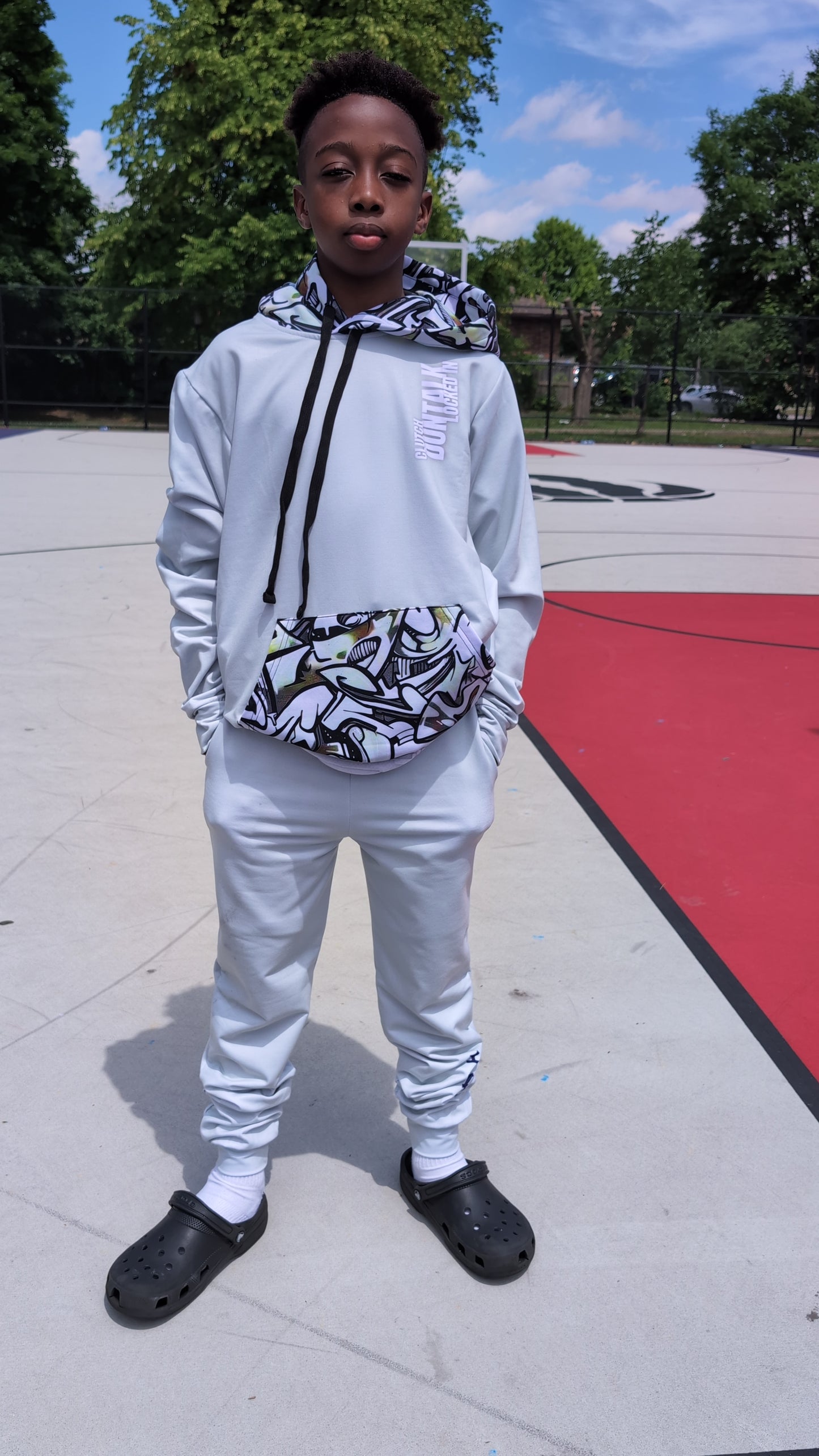"Paint" Basketball Adult Hoodie