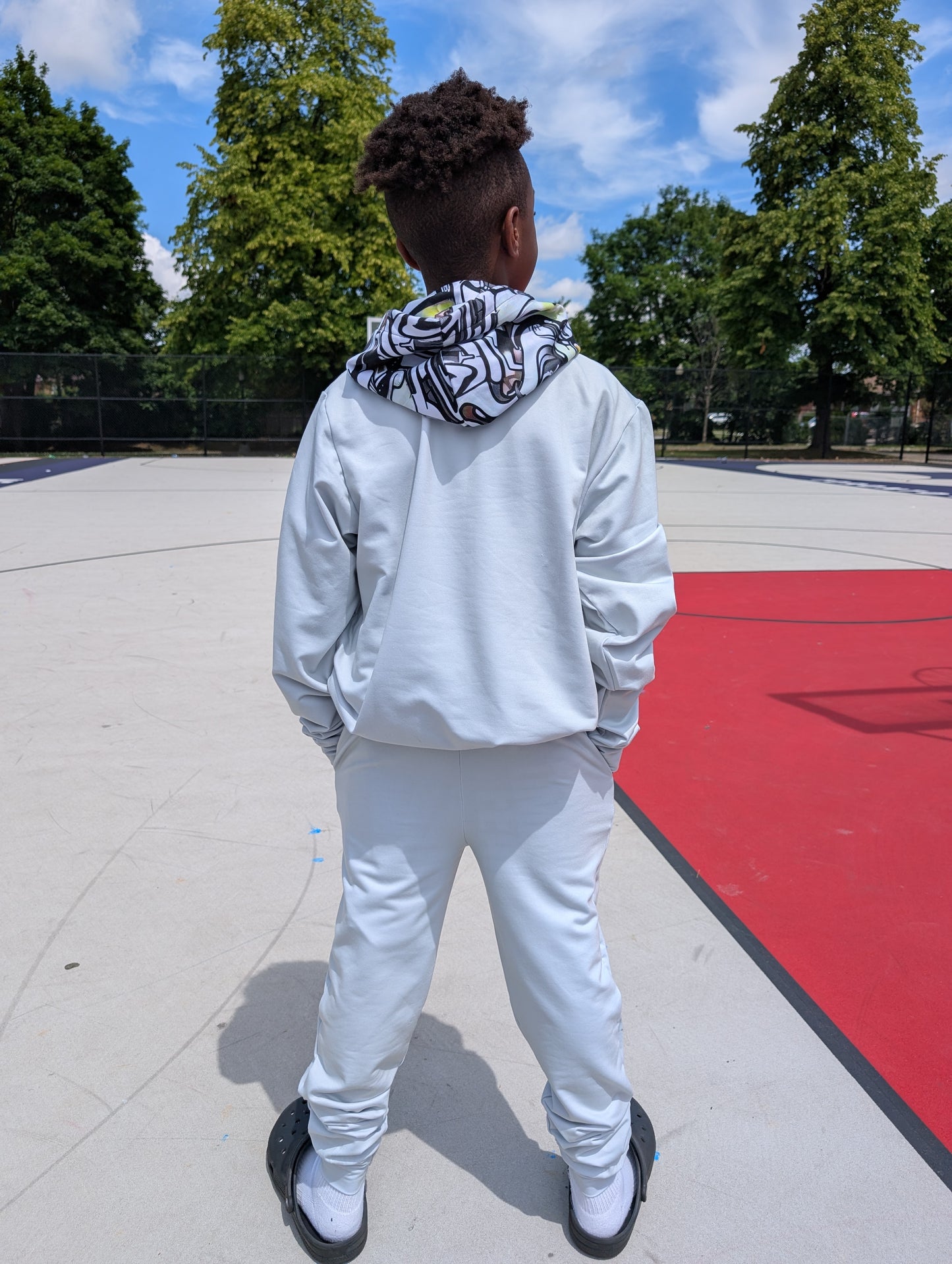 "Paint" Basketball Adult Hoodie