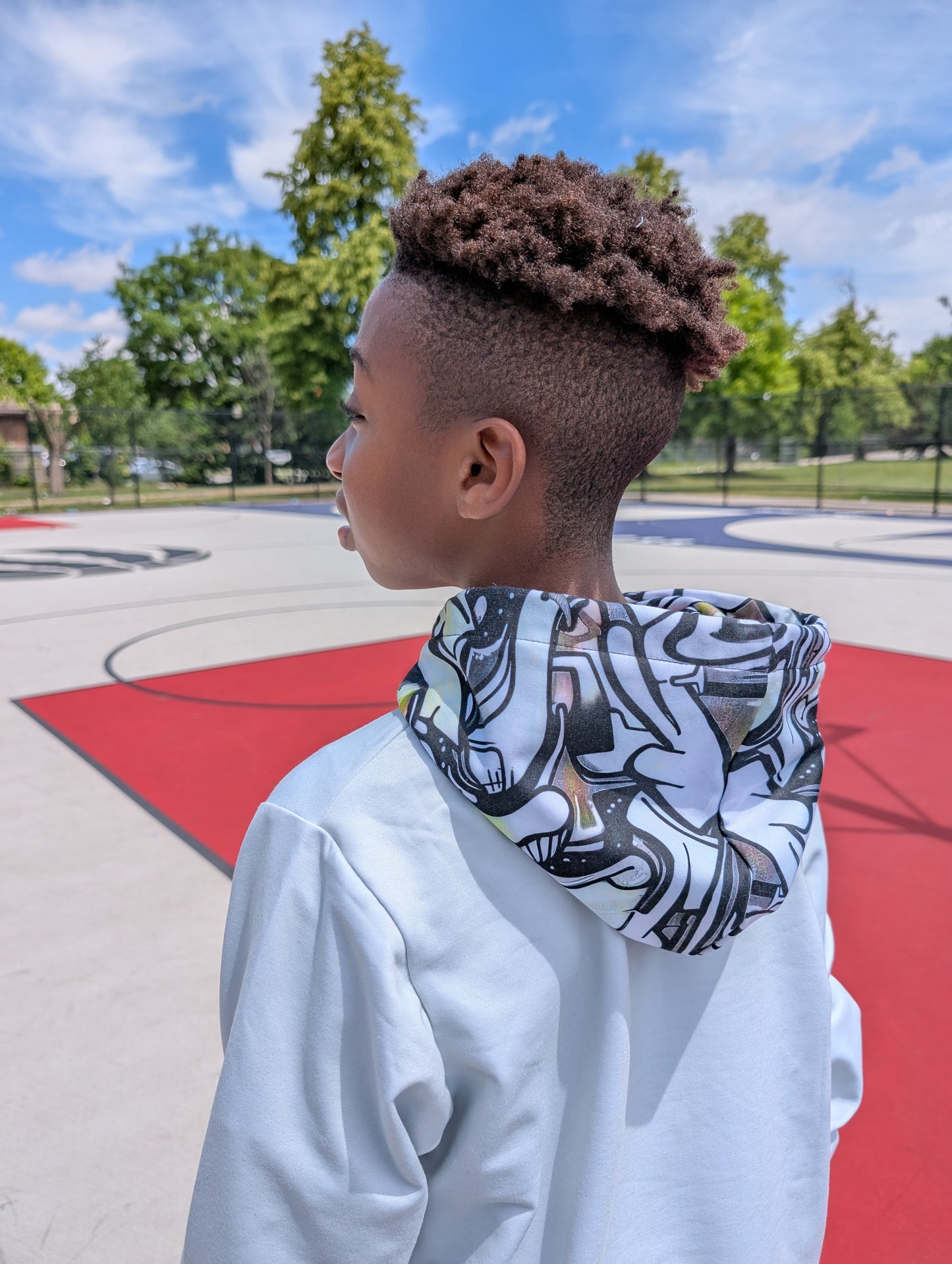 "Paint" Basketball Adult Hoodie