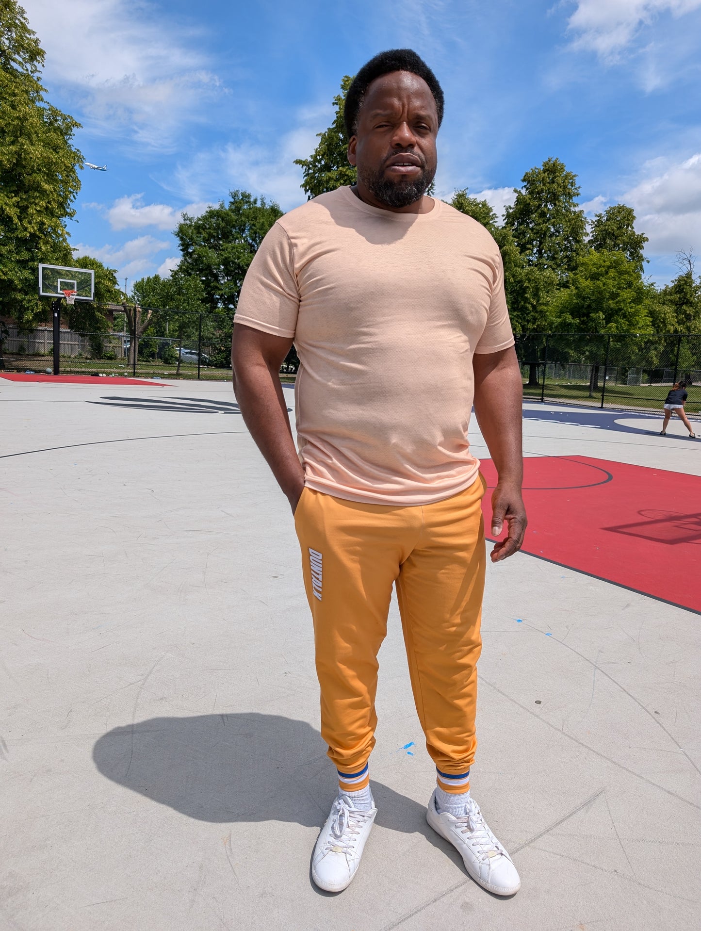 "Paint" Adult Jogger - Mustard