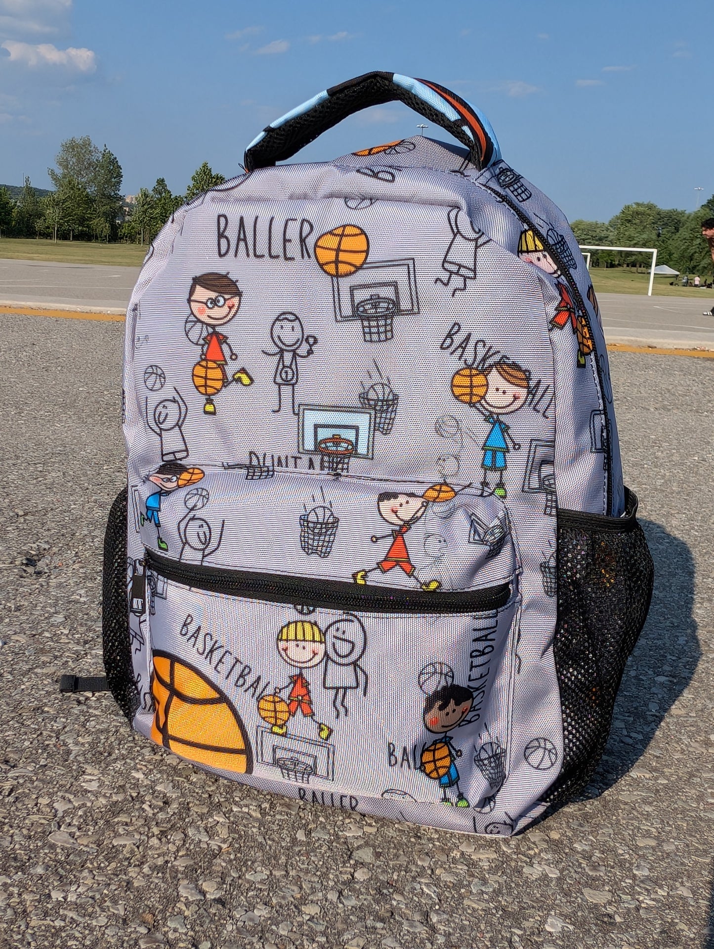 "Doodle" Basketball Backpack - Child