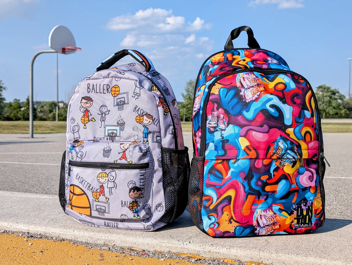 "Doodle" Basketball Backpack - Child