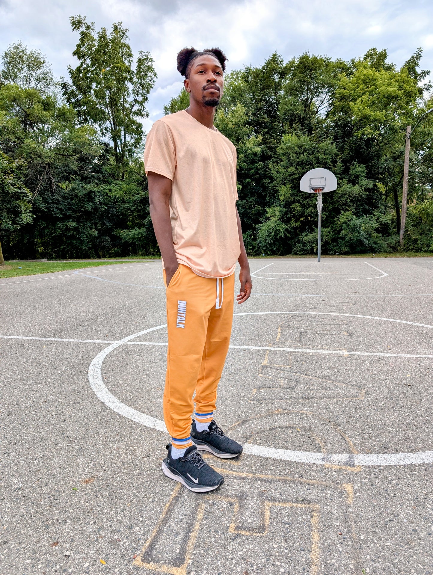 "Paint" Adult T-Shirt - Peach