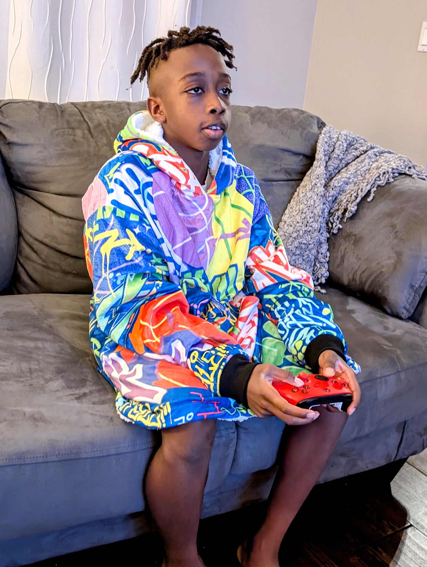 "Hustle" Basketball Hoodie Blanket