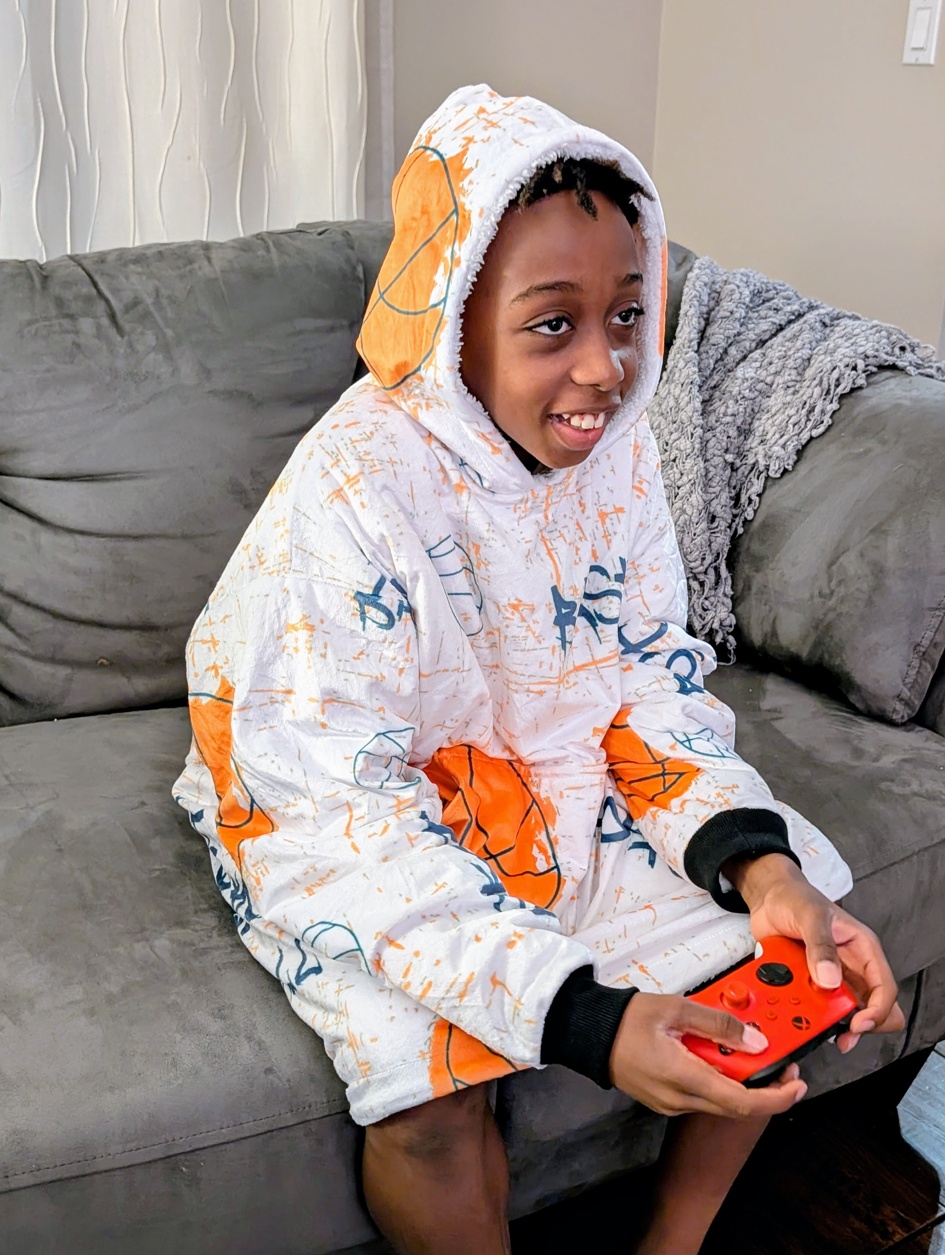 Clutch Basketball Hoodie Blanket