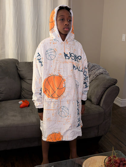 "Clutch" Basketball Hoodie Blanket