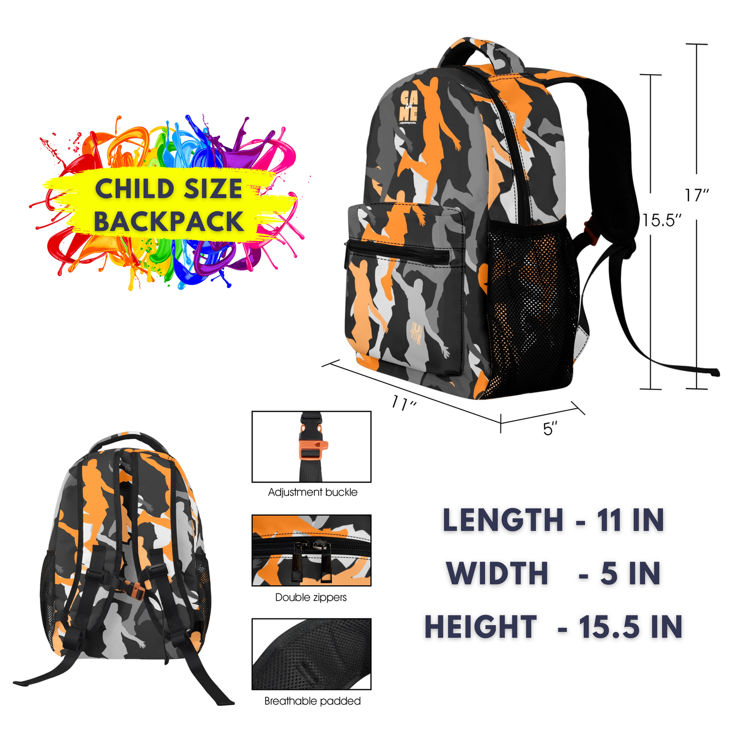 Shifted Youth Backpack  - Blue 2 Sizes