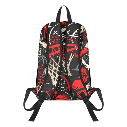 Rim Check Backpack - Large Black/Red