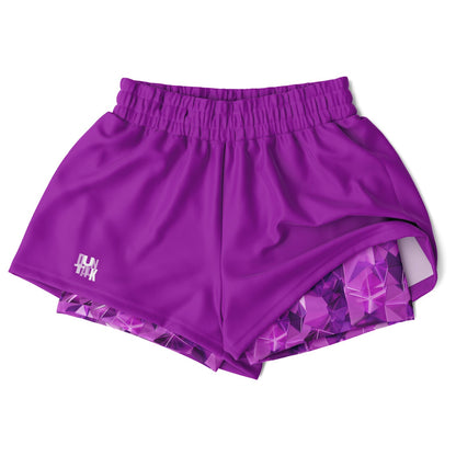 Duntalk "Reflections" Basketball Women's 2-in-1 Shorts Subliminator