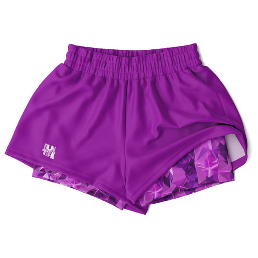 Duntalk "Reflections" Basketball Women's 2-in-1 Shorts Subliminator