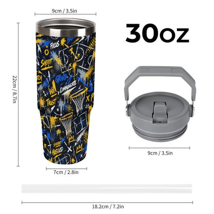 Playbook Tumbler - Navy/Yellow