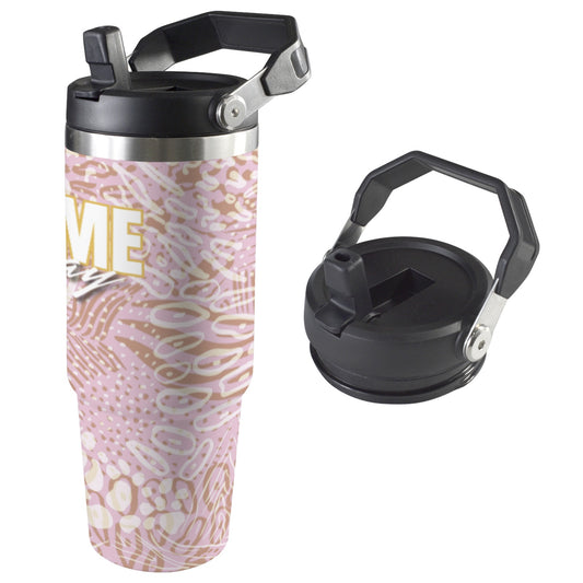 Insulated Water Bottle - Game Day Pink