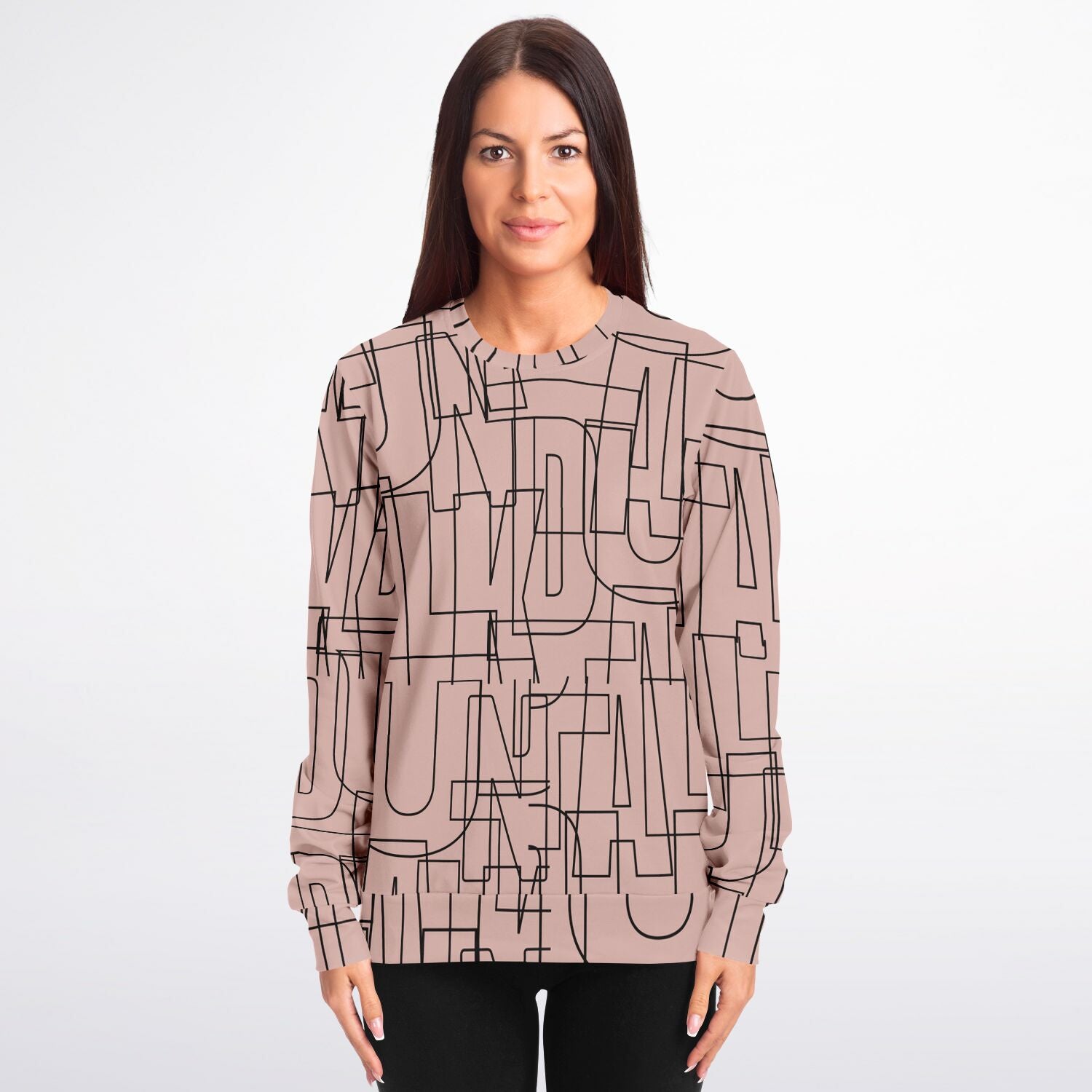 Duntalk "Gridlock" Adult Sweatshirt - Pink Subliminator