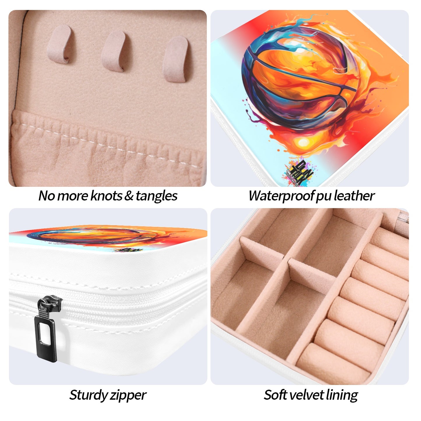 "Paint" Drip Lock Sports Travel Jewelry Box