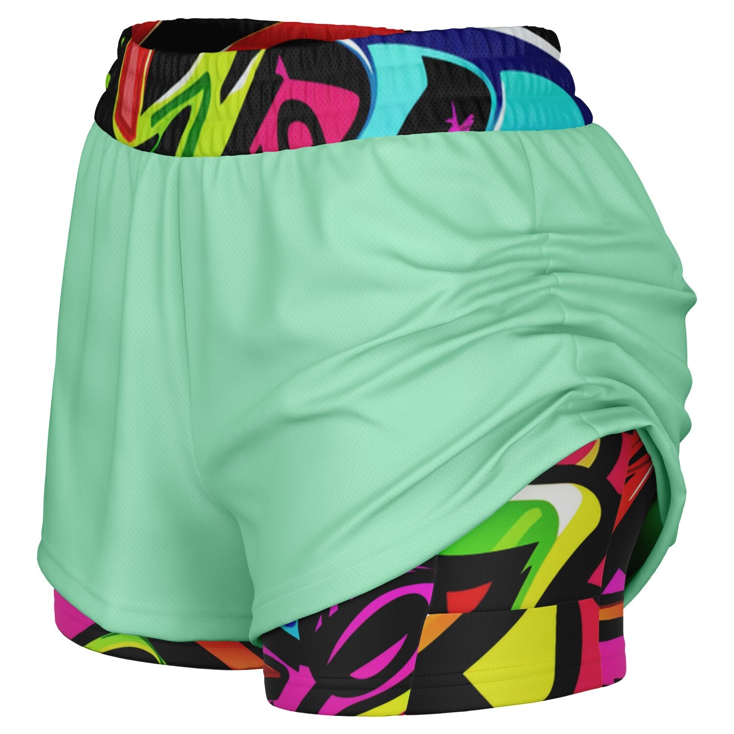 Duntalk "One Stop" Basketball Women's 2-in-1 Shorts - G Subliminator