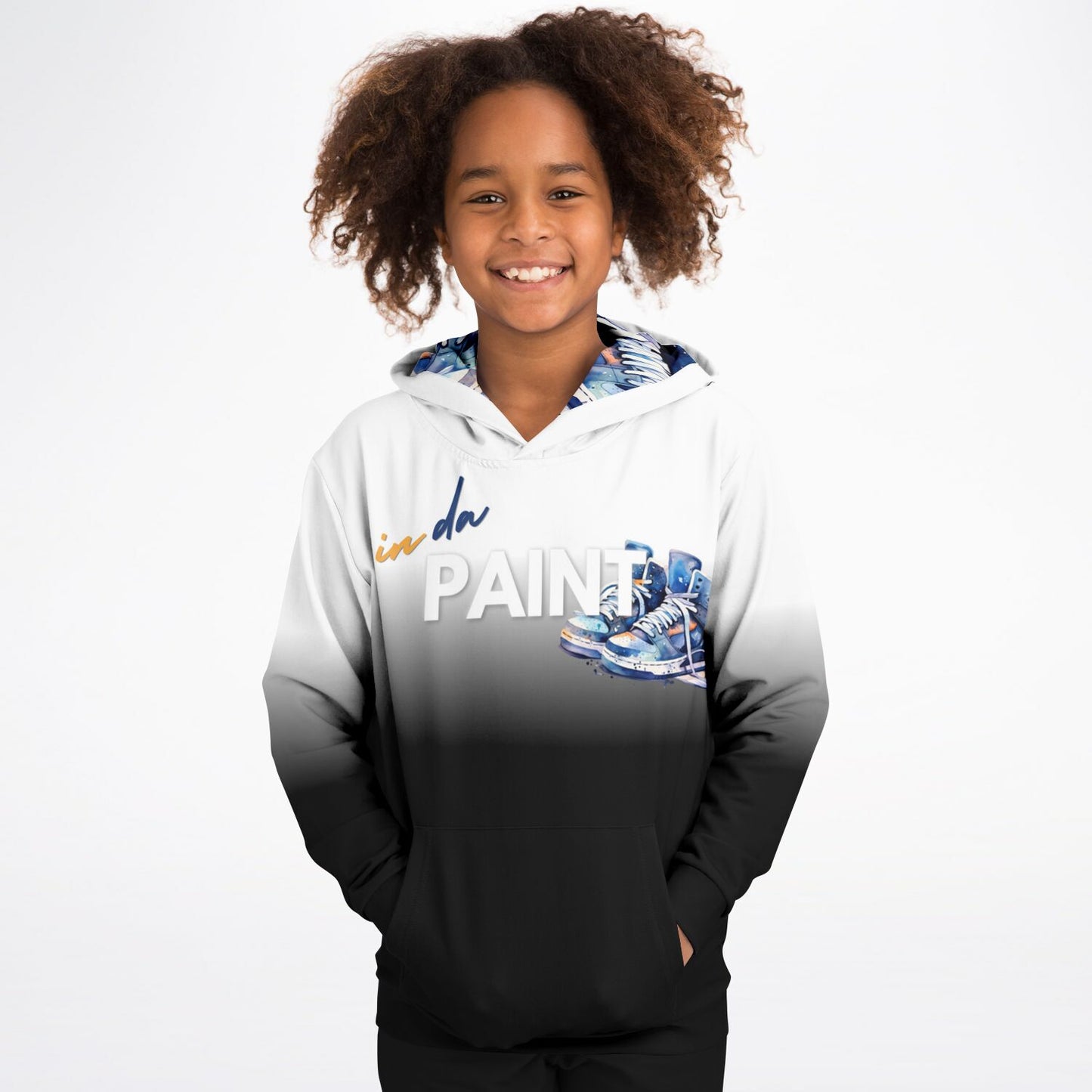 "Fade" Youth Hoodie Black