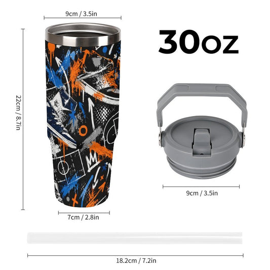 Kicks Tumbler - Black/Blue/Orange
