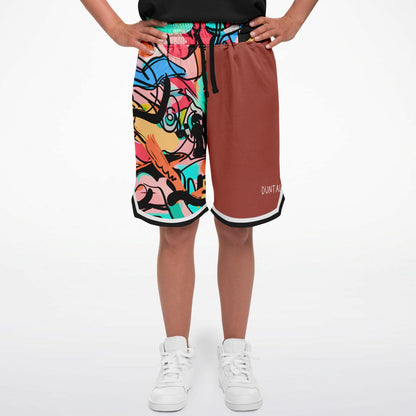 Duntalk "One Stop" Basketball Classic Shorts - Mauve Subliminator