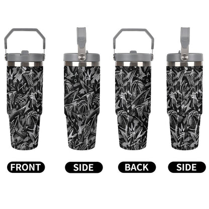 Crown Graffiti Tumbler - Black