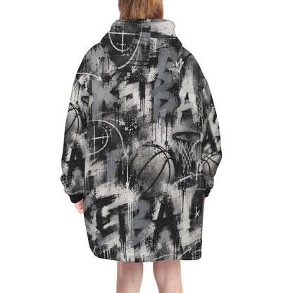 Concrete Blanket Hoodie - Grey/Black
