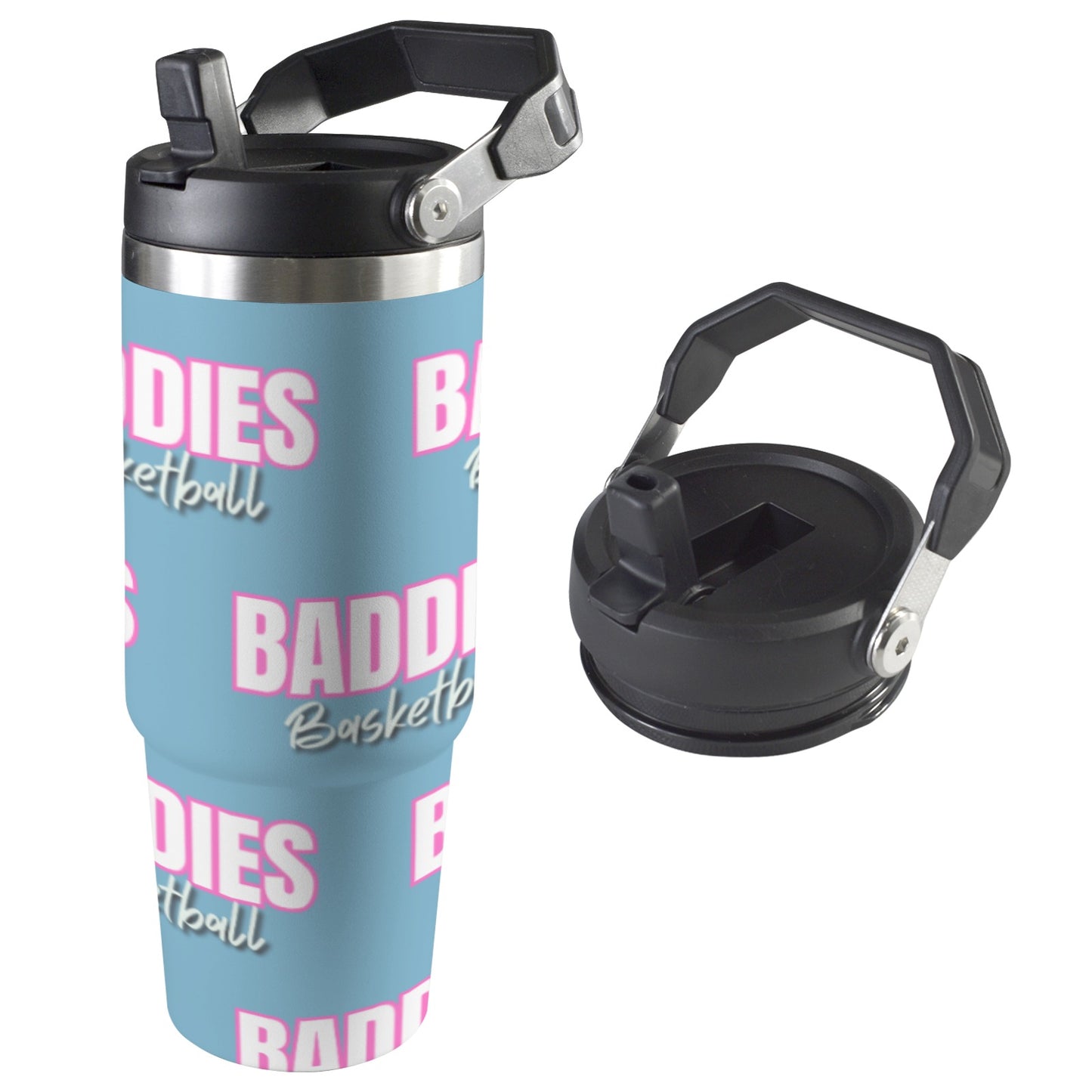 Insulated Water Bottle - Baddies Blue