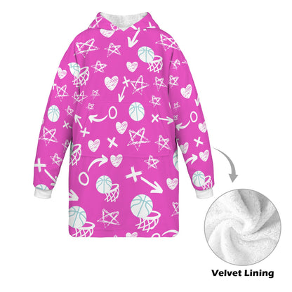 Hoodie Blanket Youth Bundle - Gyal Pink